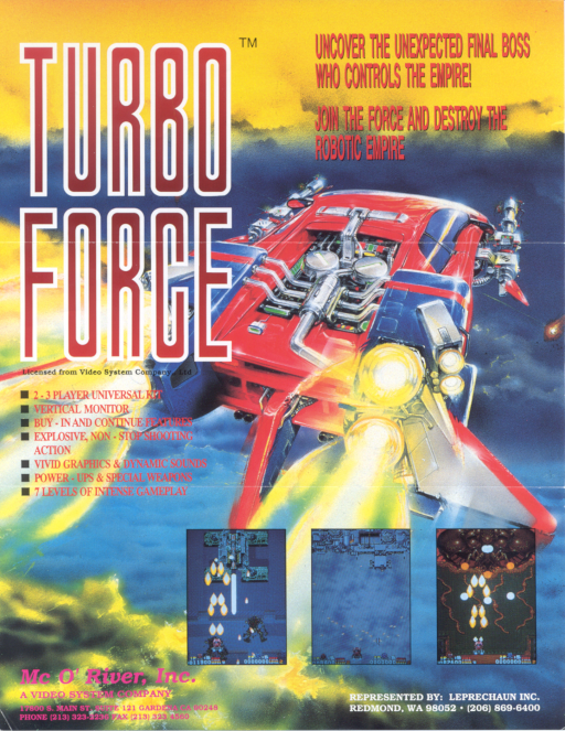 Turbo Force (World, set 1) Arcade Game Cover